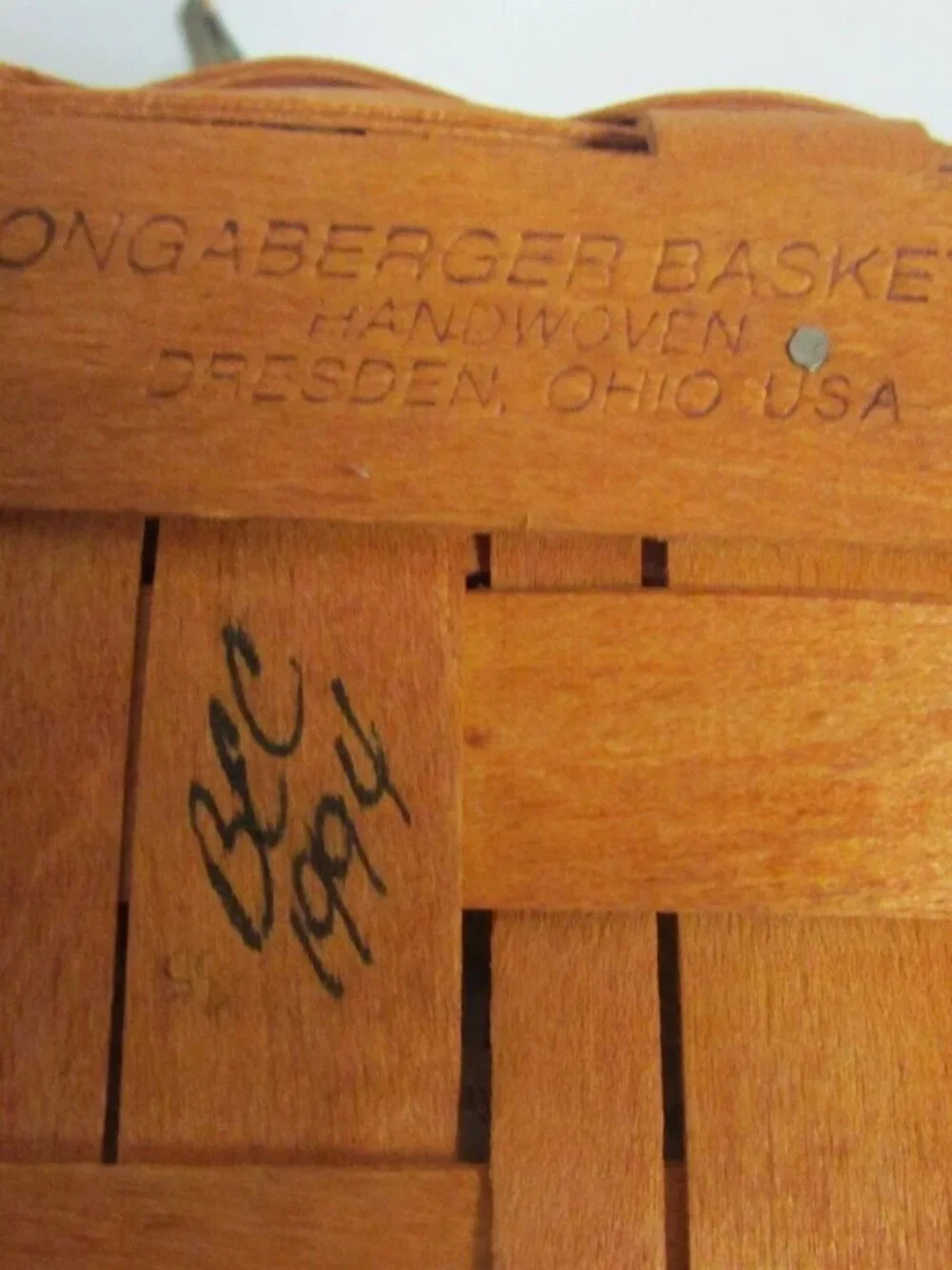 Longaberger Christmas Collection 1994 Ed. Jingle Bell Basket Combo